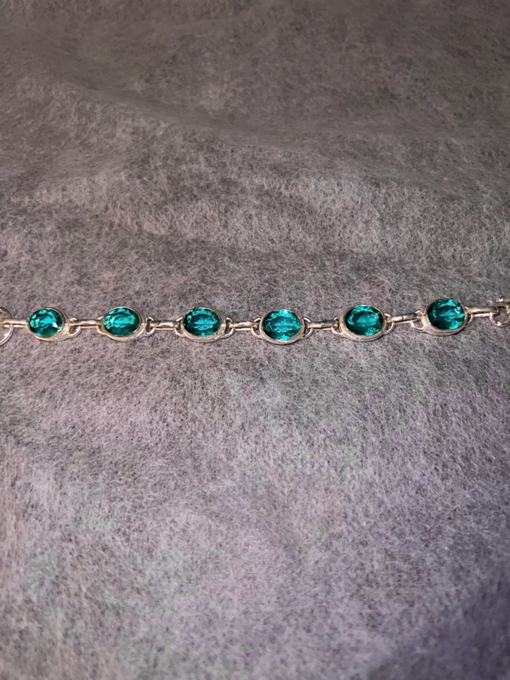 Mint Tourmaline Gemstone Handmade 925 Sterling Silver Jewelry Bracelet Size 7-8